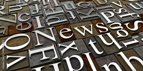News, Lettern, Buchstaben, Print