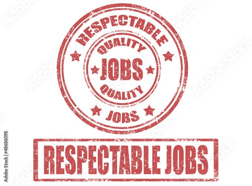 Set of jobs stamps