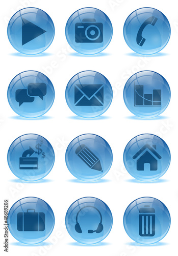 Abstract 3d icons set