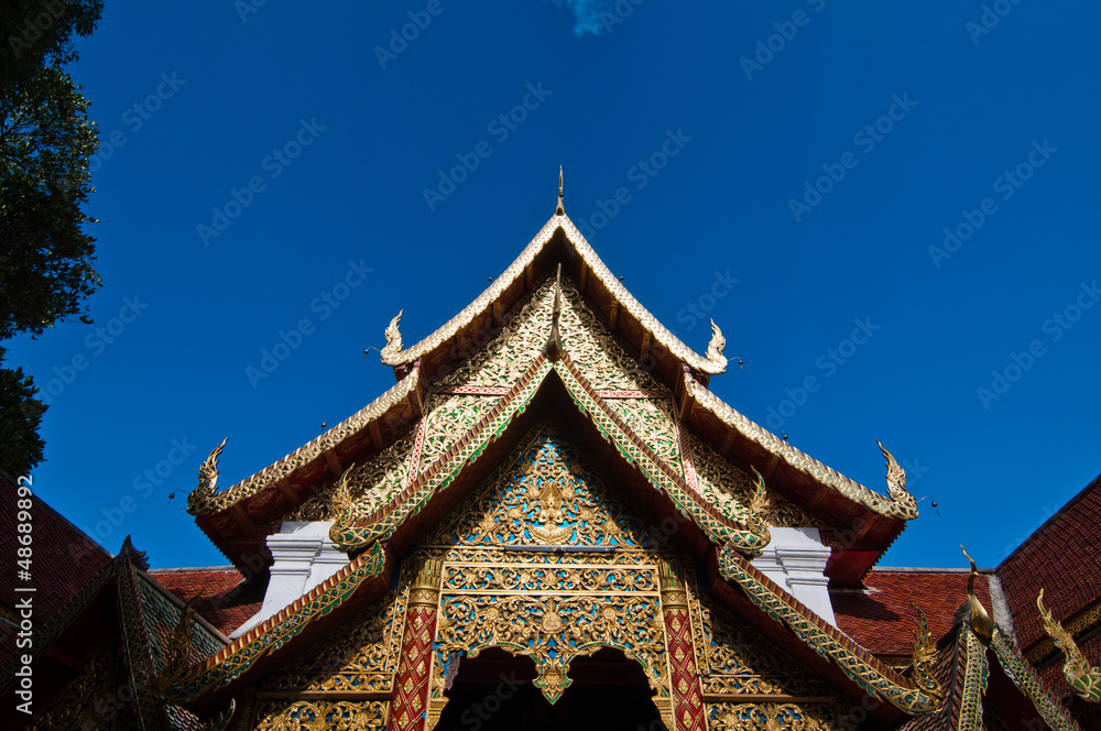The roof of the temple, Phra That Doi Suthep