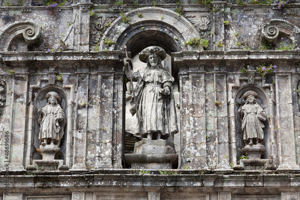 Santiago de Compostela Cathedral: sculpture of Santiago