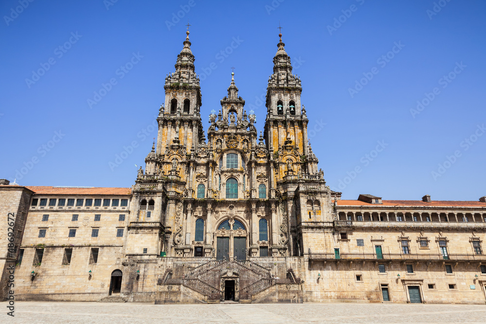 Santiago de Compostela cathedral: facade del Obradoiro