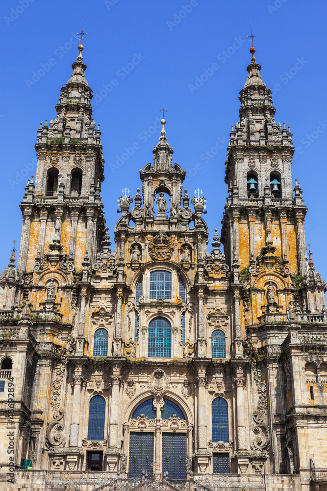 Santiago de Compostela cathedral: facade del Obradoiro