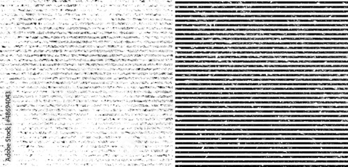 Grunge set stripe. Vector illustration.