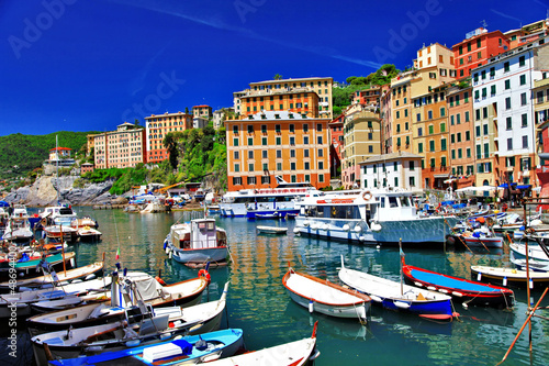 Fototapeta Naklejka Na Ścianę i Meble -  colorful Camogli, Ligurian coast, Italy