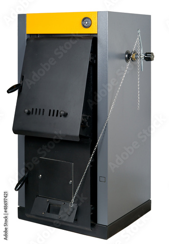 Canvas Print Residential furnace isolated on white