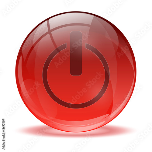 3D glass sphere close icon