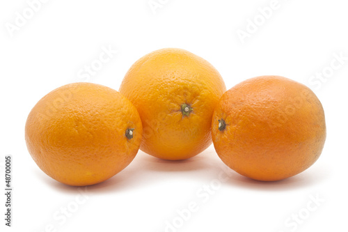 Orange Group of Three isolated on white