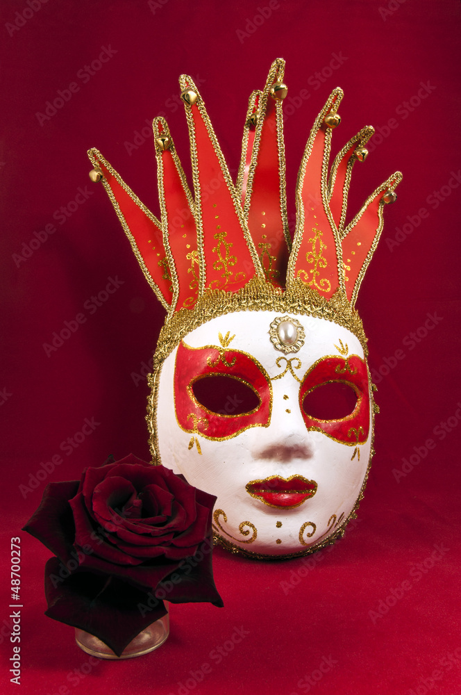 imod fraktion Fleksibel Karneval Venezianische Maske Harlekin Stock Photo | Adobe Stock
