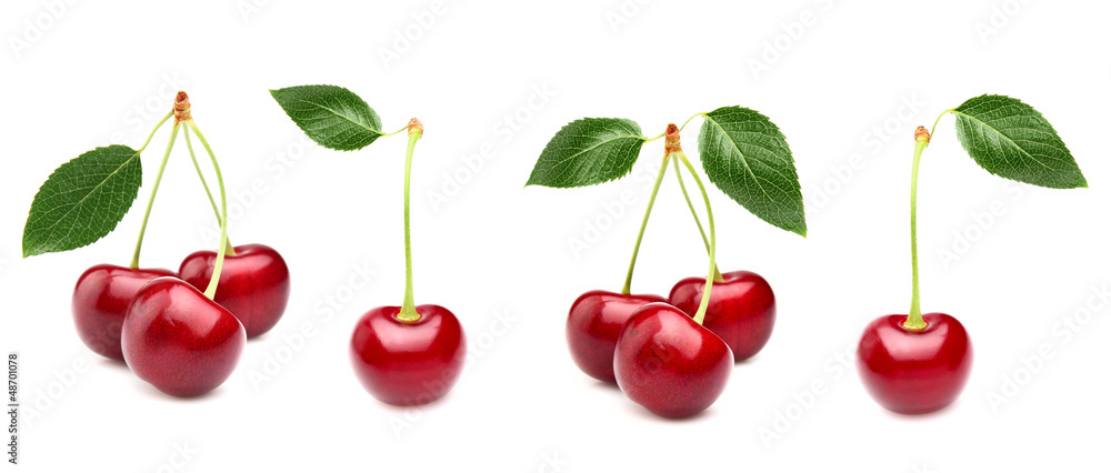 Collage from ripe cherry Collage from ripe cherry