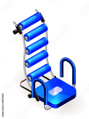 Ab trainer - fitness salon equipment. Eps10