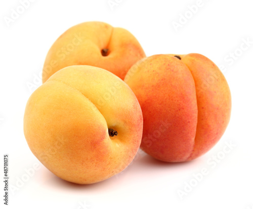 Ripe apricot in closeup