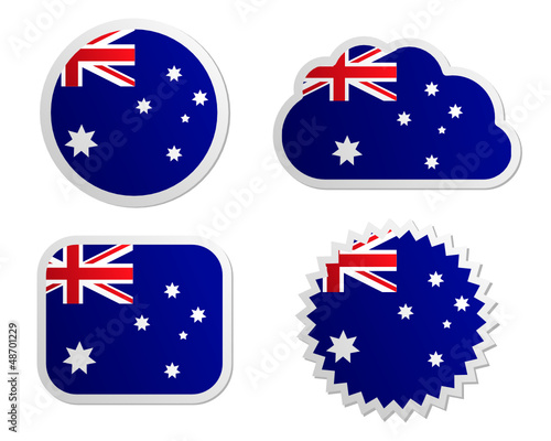 Fahne Australien Sticker