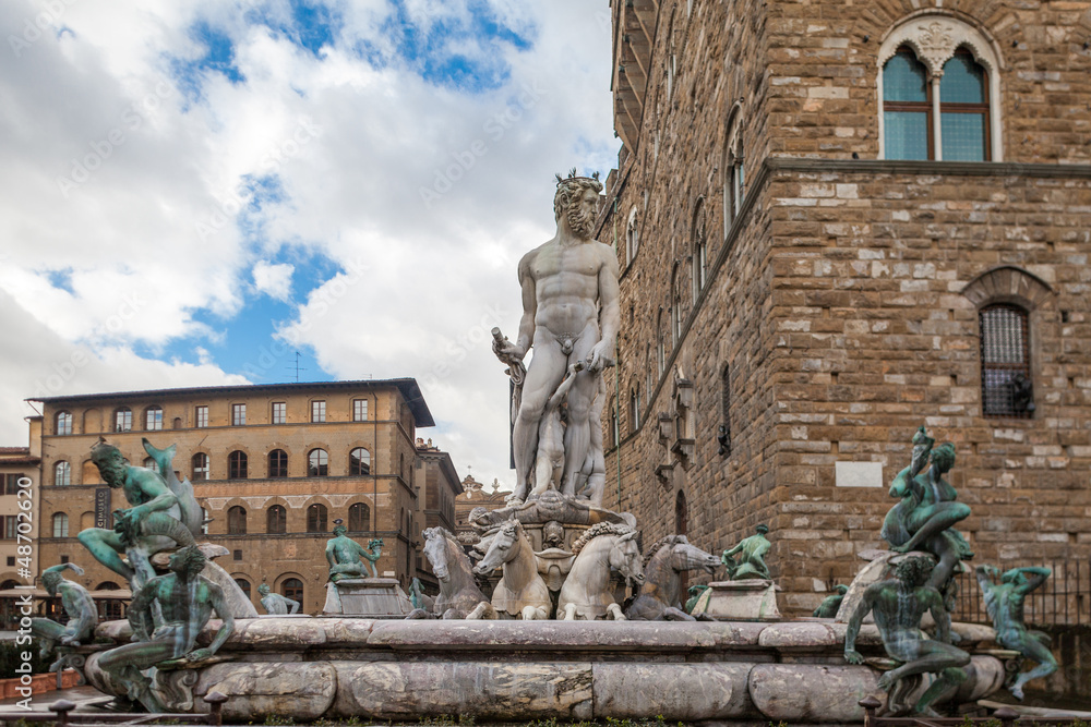 Fountain Of Neptune, Florence, Italy
