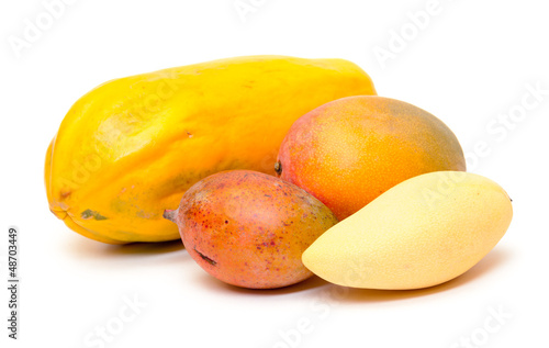 Fresh Papaya and Mango