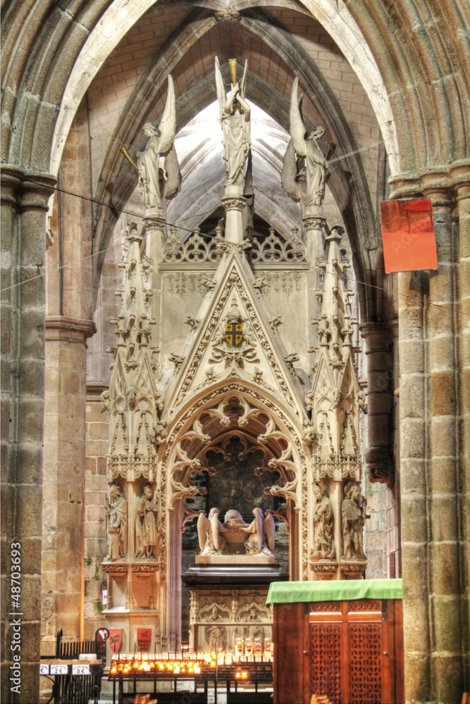 Intérieur de la cathédrale de Tréguier