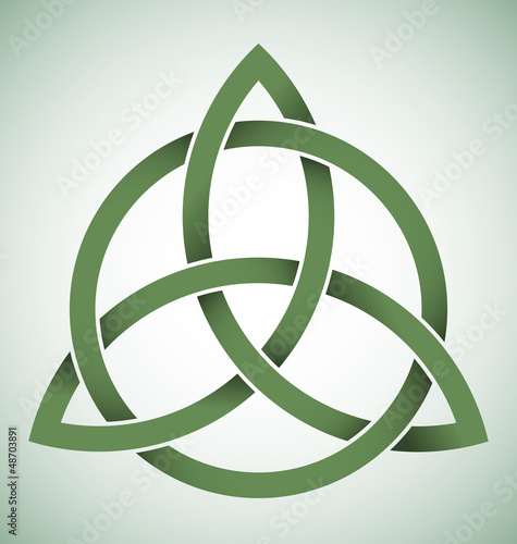 Triquetra symbol with gradients