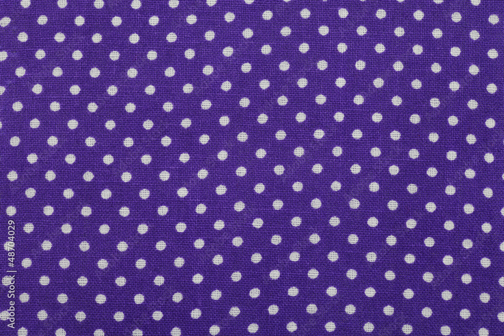 Blue polka dot fabric