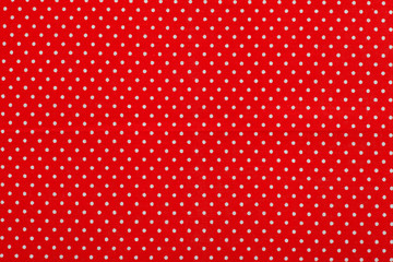red polka dot fabric pattern