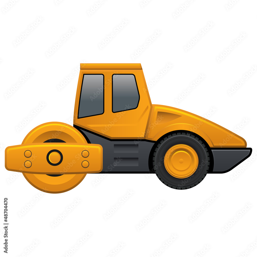 Naklejka premium Steamroller