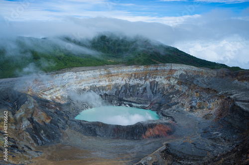 Poas volcano fumes