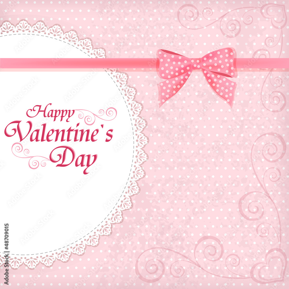 Valentine`s background with frame.