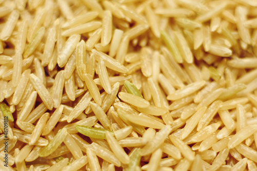 Close-up of uncooked brown rice