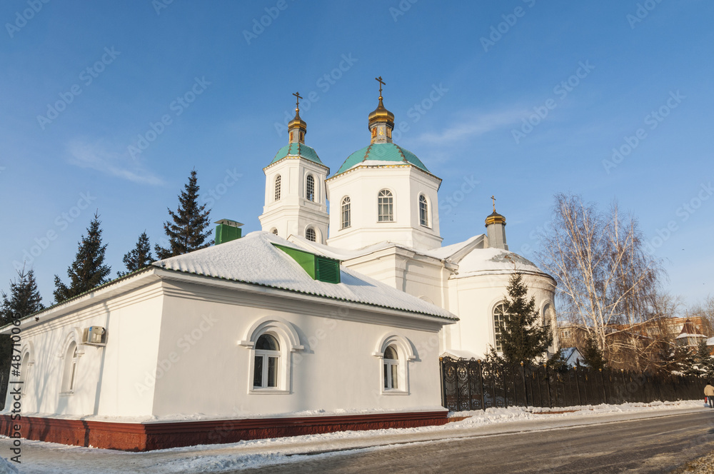 Main Orthodox Cathedral Omsk winter day
