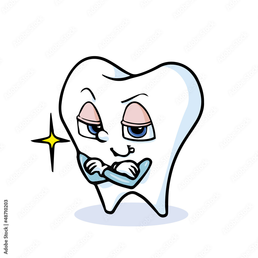 Obraz premium funny cartoon tooth