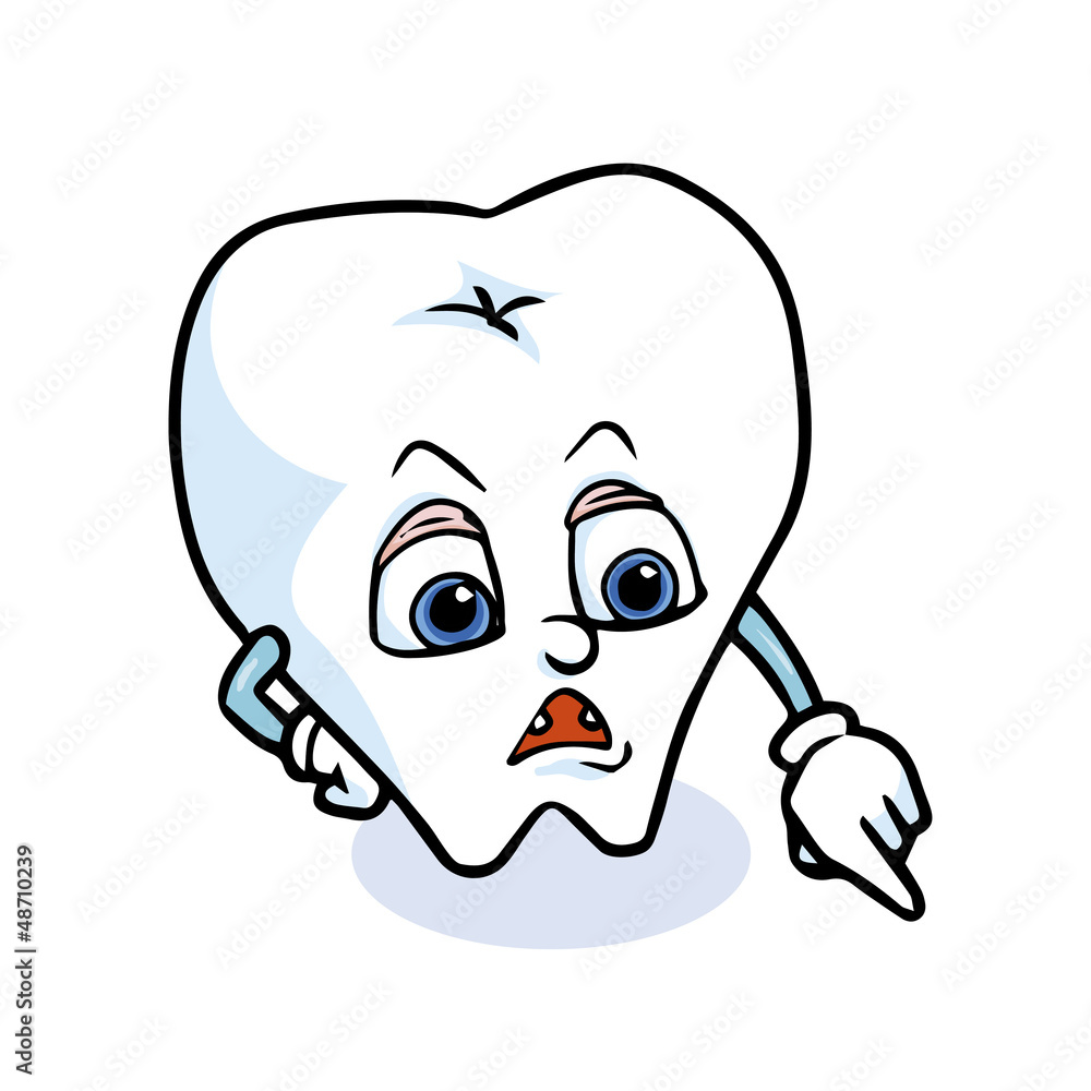 funny cartoon tooth