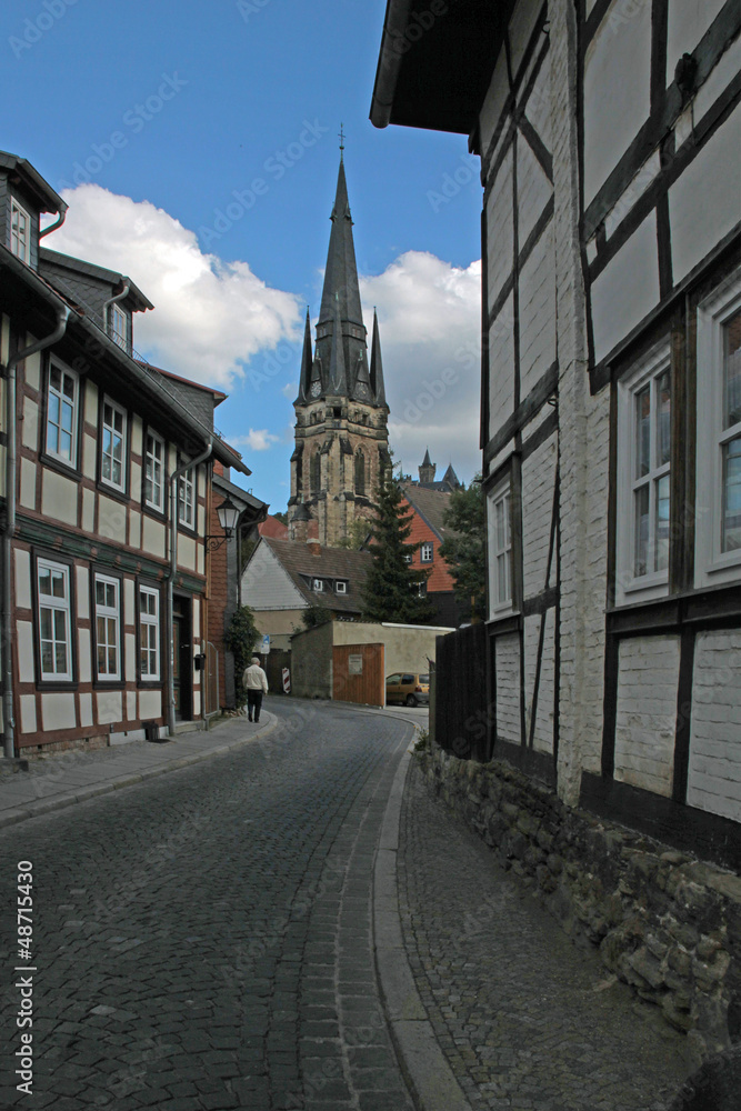 Obraz premium Altstadtstrasse w Wernigerode