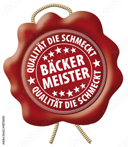 Bäcker Meister - Qualität die schmeckt - Wachssiegel