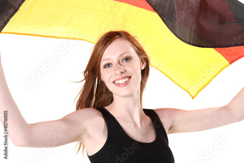 Frau im Dirndl