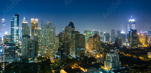 Bangkok city night view © Sasint
