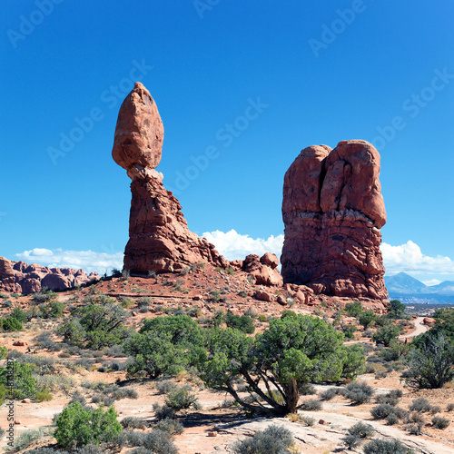 famous Red rocks in Arches National park