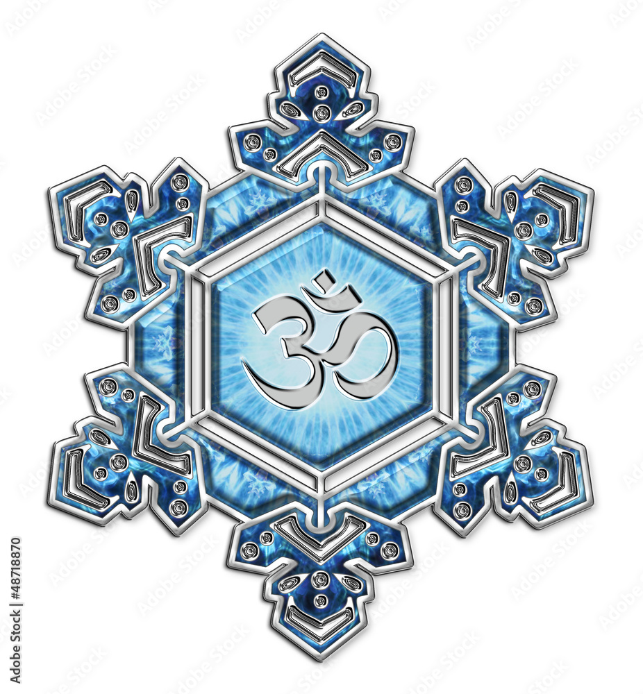 Fototapeta premium Kryształowa wdzięczność za wodę / Om / Emoto