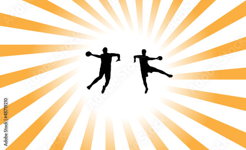 vector handball background