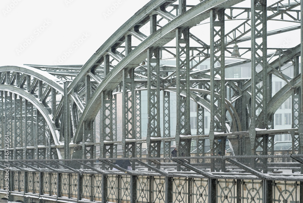 Fototapeta premium Metal Truss Bridge