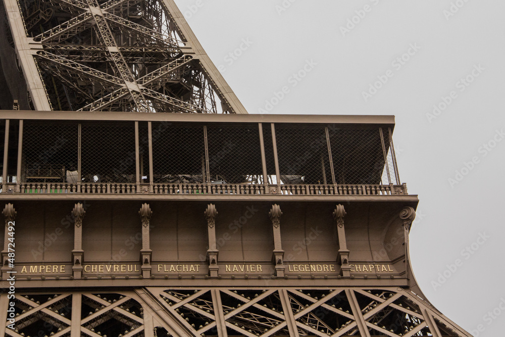 Obraz premium Liste des savants de la tour eiffel