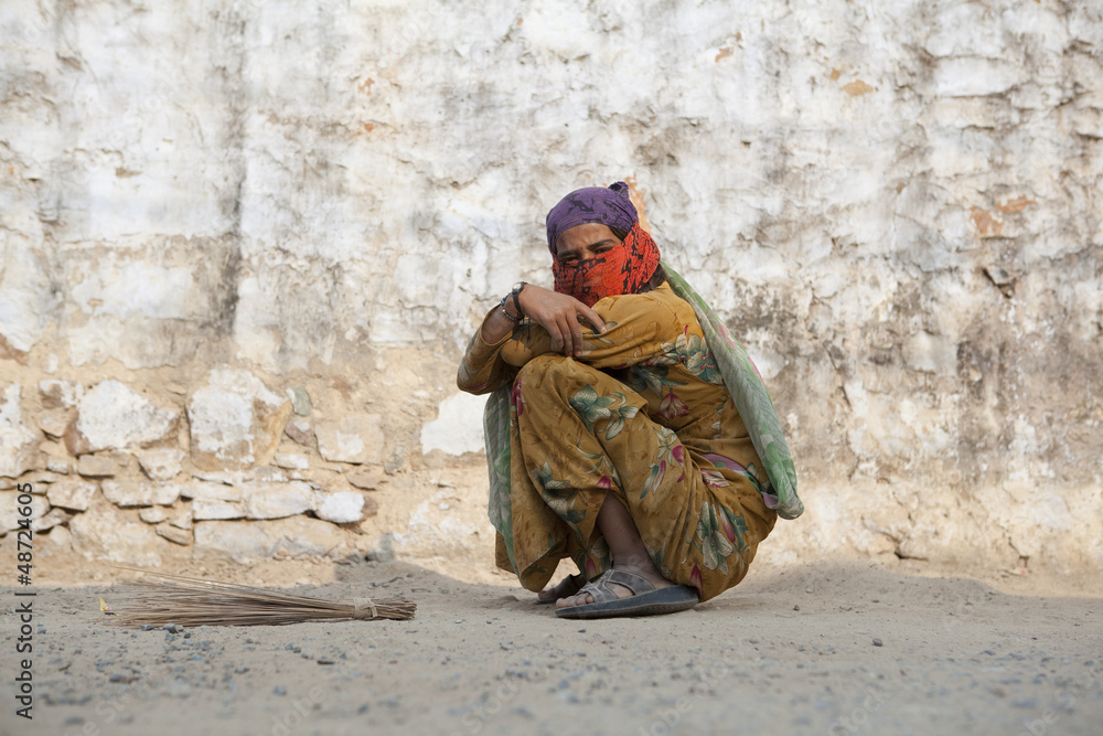 Fototapeta premium Frau in Indien