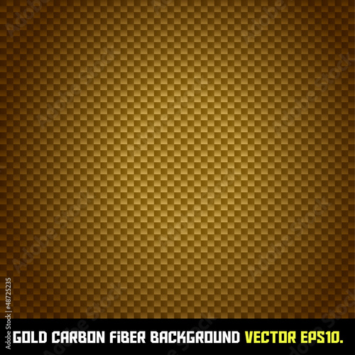 GOLD carbon fiber background VECTOR EPS10.