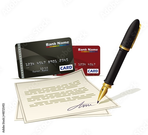 Paperwork for plastic card