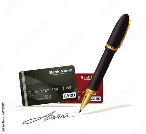 Paperwork for plastic card