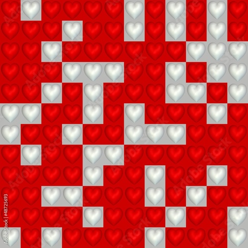 Background of hearts