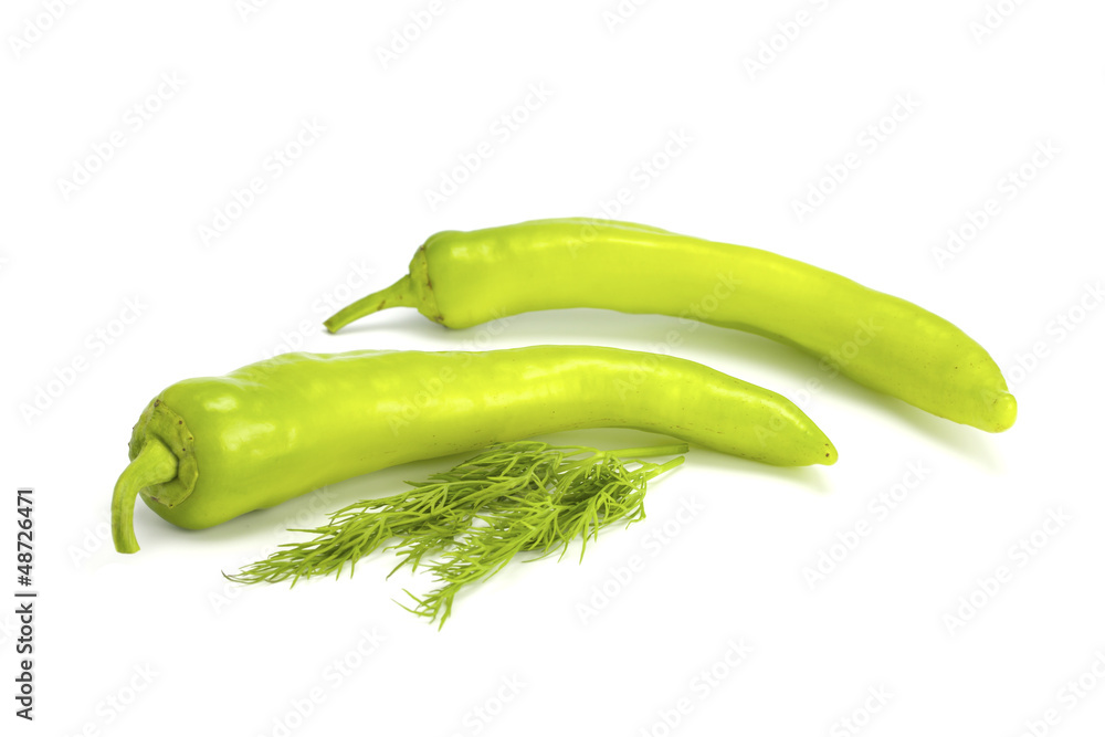Sharp green pepper and fennel Sharp green pepper and fennel