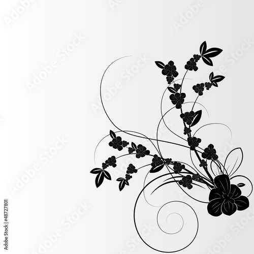 Abstract beautiful flowers creative design