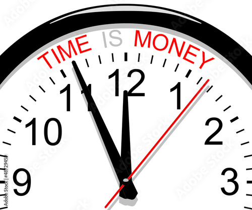 Clock. Time is money