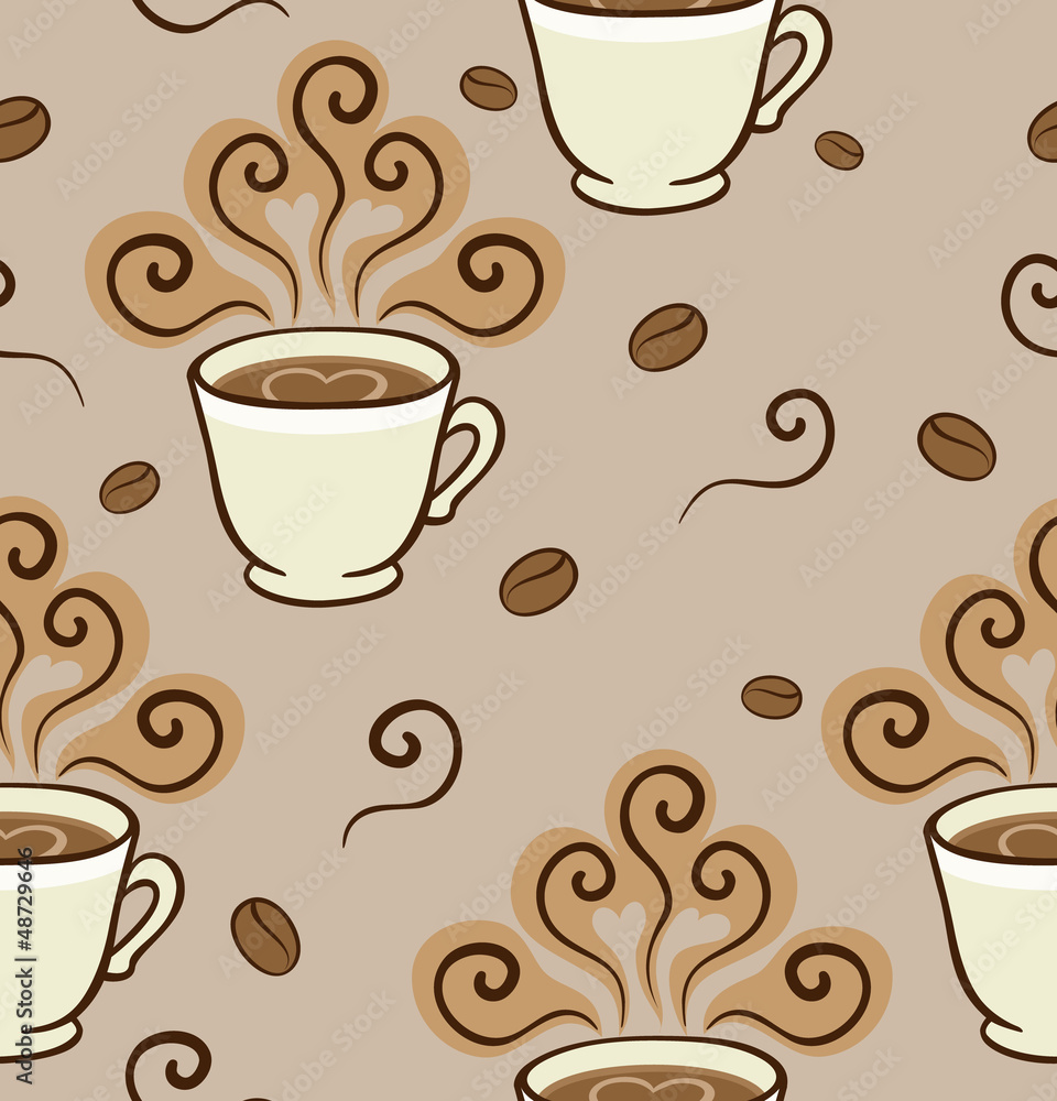 Obraz premium Coffee Pattern