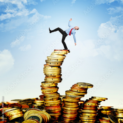 Canvas Print unstable finance