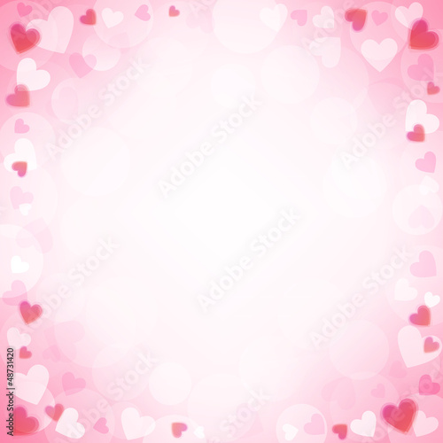 Background with pink hearts